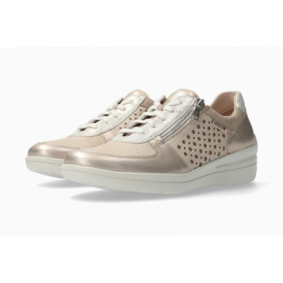 Zapato Deportivo Mephisto Ancho Especial mujer Carole platino alta calidad