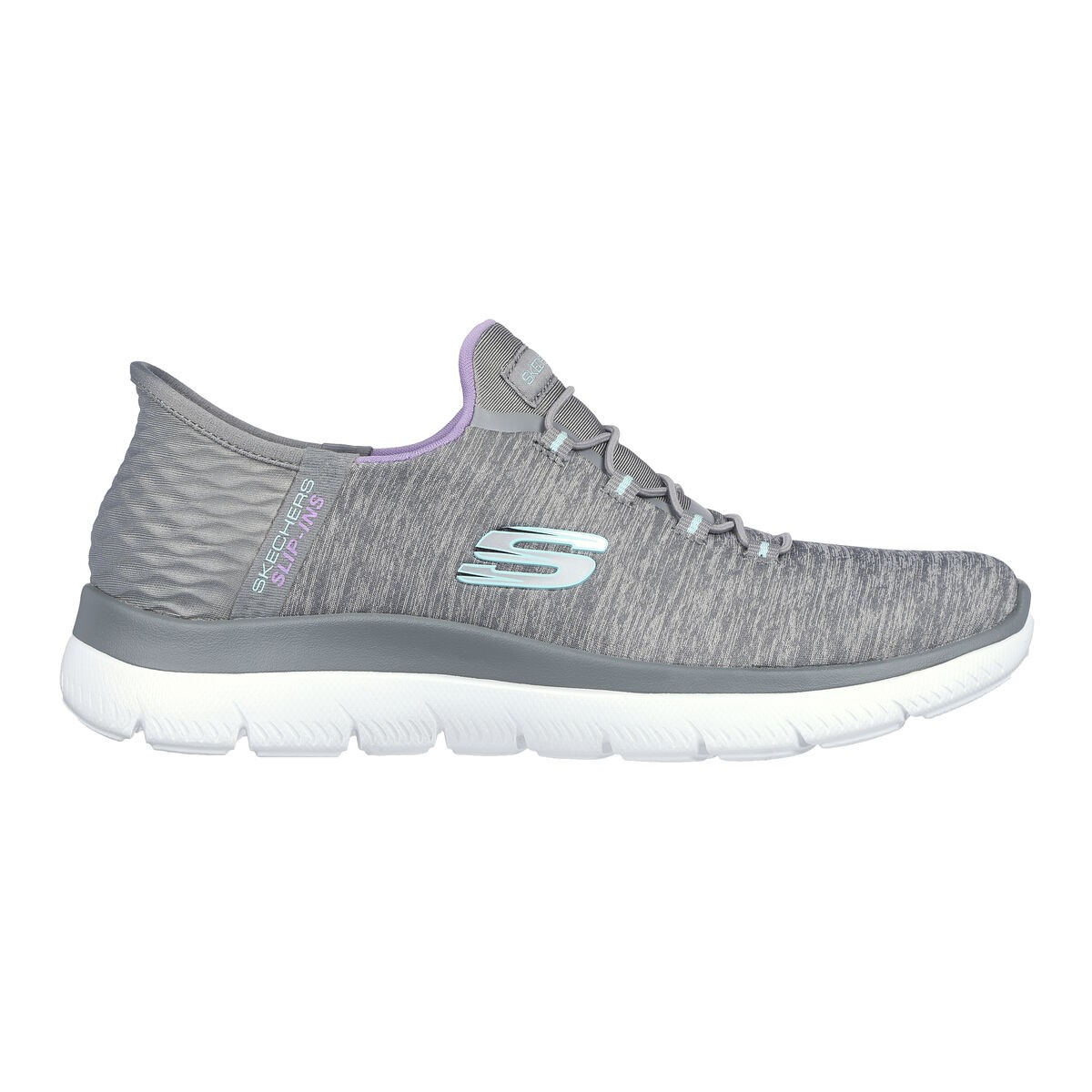 Zapatilla Skechers sin cordón mujer Summits Gris 149937