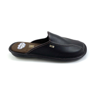 Biorelax zapatilla para casa de piel hombre acolchada - Bio1492