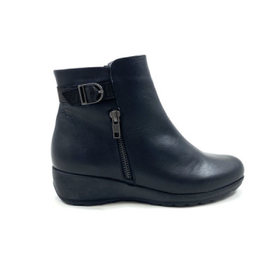 Bota Fluchos para mujer cuña media con cremallera Mar - F1277