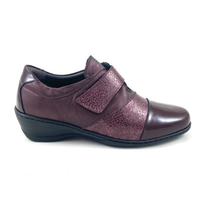 Zapato con velcro ancho especial con cuña para mujer- N2208 Zapato con velcro ancho especial con cuña para mujer- N2208