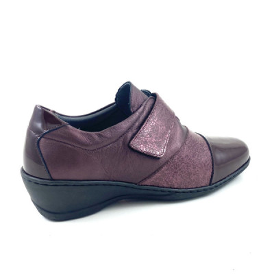 Zapato con velcro ancho especial con cuña para mujer- N2208 Zapato con velcro ancho especial con cuña para mujer- N2208