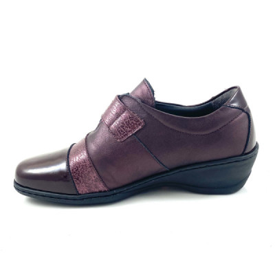 Zapato con velcro ancho especial con cuña para mujer- N2208 Zapato con velcro ancho especial con cuña para mujer- N2208