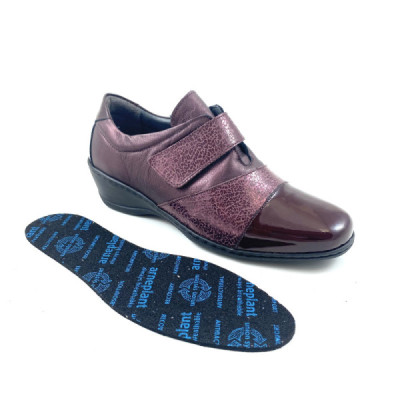 Zapato con velcro ancho especial con cuña para mujer- N2208 Zapato con velcro ancho especial con cuña para mujer- N2208