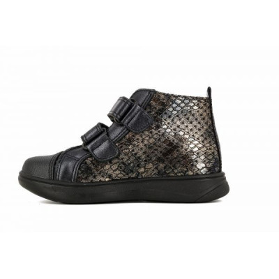 Pablosky botín niña velcro piel negro 28 al 36 Pa402588