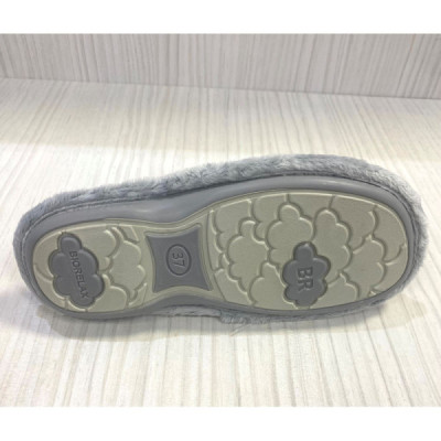Biorelax zapatilla de casa acolchada con pelo en malva - Bio4540