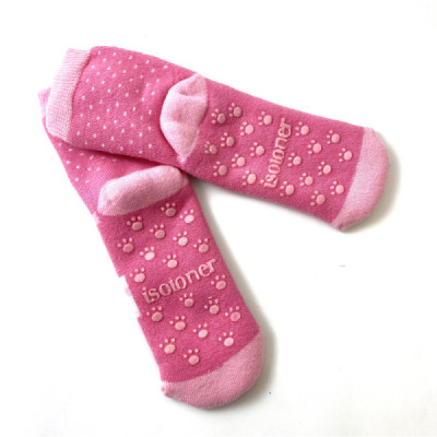 Isotoner calcetín antideslizante para niña peque rosa