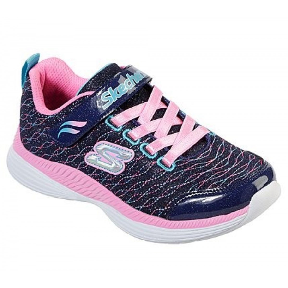Skechers deportiva niña azul y rosa 83017l