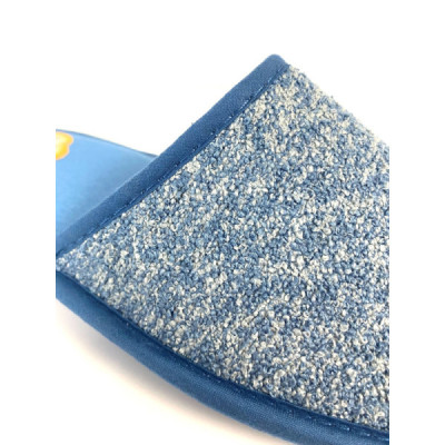 Biorelax rebaja zapatilla de casa abierta mujer azul Bio4012