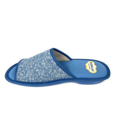 Biorelax rebaja zapatilla de casa abierta mujer azul Bio4012