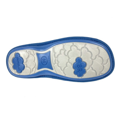 Biorelax rebaja zapatilla de casa abierta mujer azul Bio4012