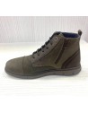 Bota de piel Notton para hombre cordón y cremallera - N2813