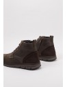 Bota de piel Notton para hombre cordón y cremallera - N2813