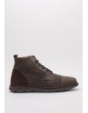 Bota de piel Notton para hombre cordón y cremallera - N2813