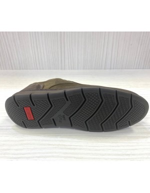 Notton zapato de piel con cordón sport kaki N2113