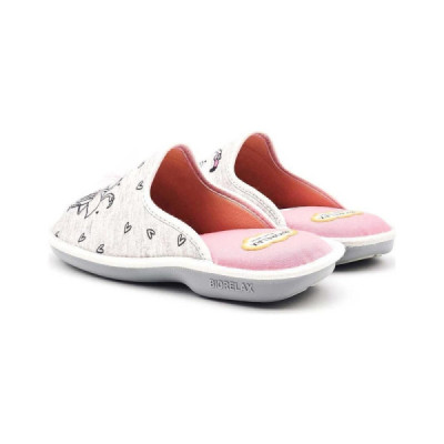 Biorelax zapatilla casa acolchada mujer verano gris Bio4344 Biorelax zapatilla casa acolchada mujer verano gris Bio4344