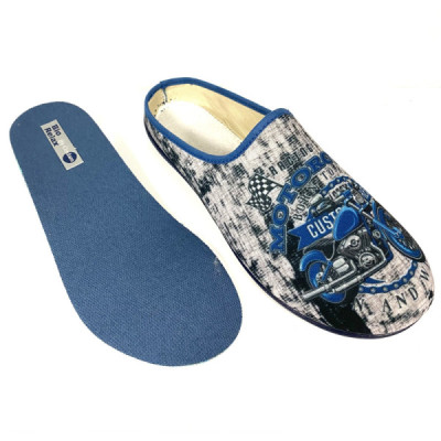 Biorelax zapatilla de casa plantilla extraíble chico moto marino Bio13786