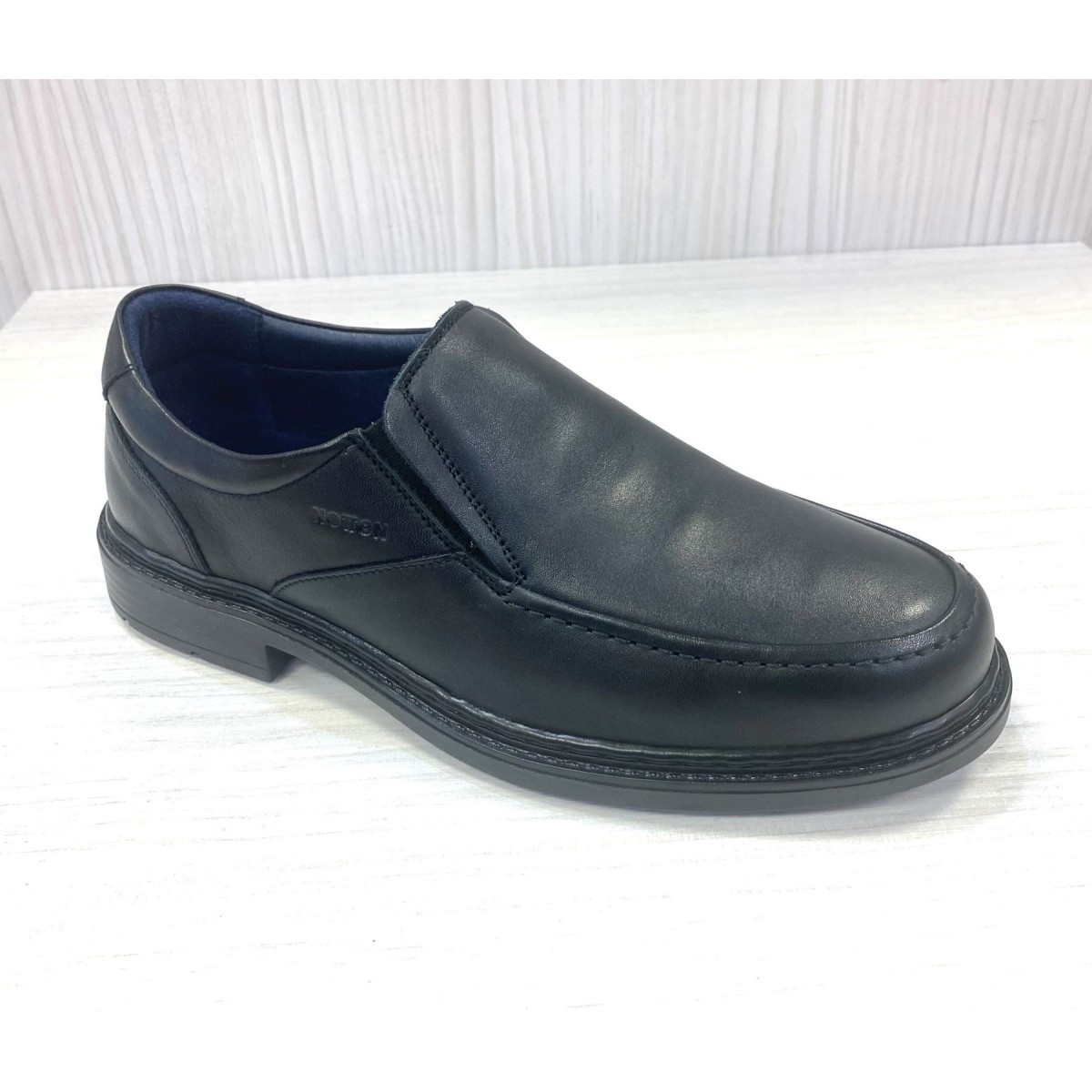 Zapato ancho especial hombre Notton sin cordón N0404