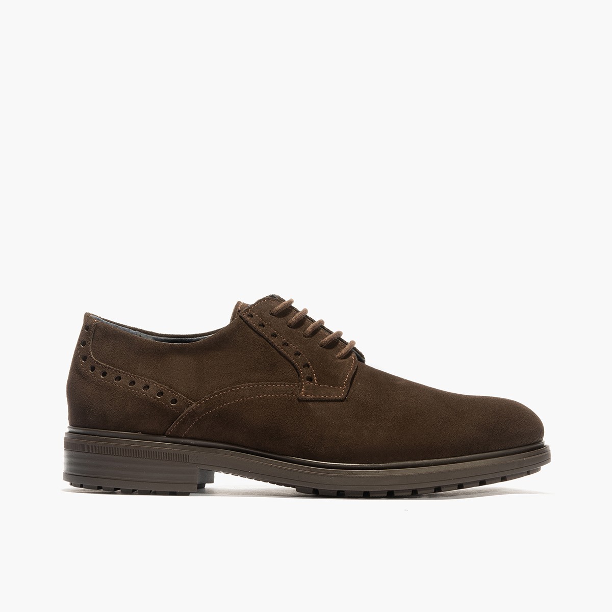 Zapatos Pitillos con cordones de vestir hombre nobuk P4952