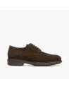 Zapatos Pitillos con cordones de vestir hombre nobuk P4952