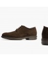 Zapatos Pitillos con cordones de vestir hombre nobuk P4952