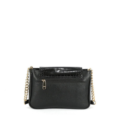 Bandolera Binnari rebajas solapa Rea negro - Cnp19394