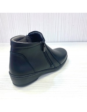 Bota ancho especial Notton para mujer dos cremalleras - N0461