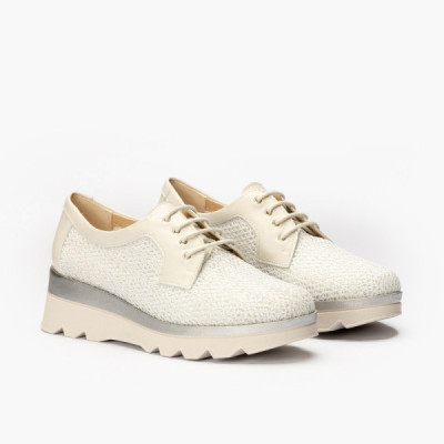 Pitillos zapato cordones ingles primavera rafia Durian - P5112