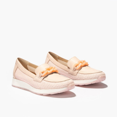 Pitillos zapato mocasín mujer primavera con adorno - P5134