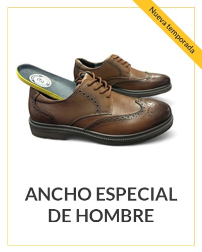 Calzado de Ancho Especial para Hombre